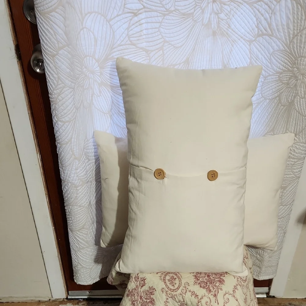 Easter Carrot Burlap Accent Pillows, Set of 2 - Rustic Cottagecore